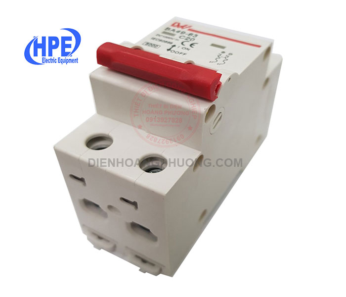 Cầu dao điện DC 1000V 2P 20A